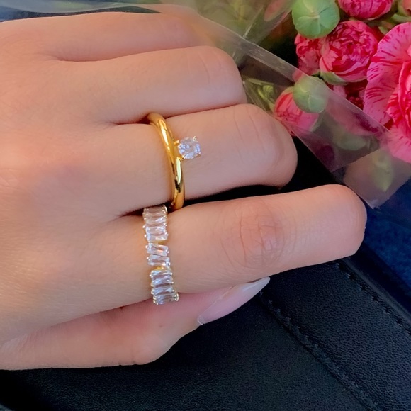 Argento Vivo Karla Baguette Ring - Picture 10 of 12